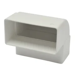 Sanivesk vlakkanaal bochtstuk 90° verticaal 110x55 mm