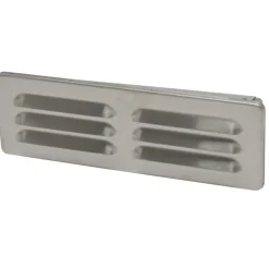 Sanivesk vlakkanaal muurrooster RVS 220x55 mm