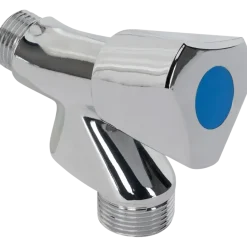 Sanitair Aansluitmateriaal > Sanivesk Wasmachinekraan + Keerklep 1/2"M Knop Chroom
