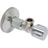 Sanitair Aansluitmateriaal > Schell Hoekstopkraan + Rozet 1/2"Mx3/8"M 10mm Chroom