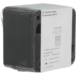 Buiten Schakelmateriaal|Opbouw Schakelmateriaal > Schneider Electric Mureva Styl wandcontactdoos 1-voudig IP55 antraciet