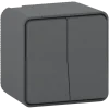 Schakelaars|Stopcontacten & Overige Contactdozen > Schneider Electric Mureva Styl serieschakelaar IP55 antraciet