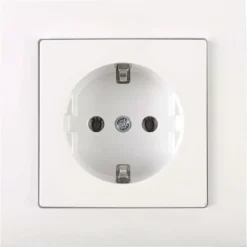 Inbouw Schakelmateriaal|Stopcontacten & Overige Contactdozen > Schneider Electric Schneider Merten System-M Enkel Geaard Stopcontact Actief Wit