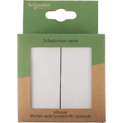 Schakelaars|Stopcontacten & Overige Contactdozen > Schneider Electric Schneider Merten System-M Serieschakelaar Polarwit