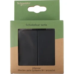 Schakelaars|Stopcontacten & Overige Contactdozen > Schneider Electric Schneider Merten System-M Serieschakelaar Antraciet
