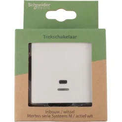 Schakelaars > Schneider Electric Schneider Merten System-M Trekschakelaar Actief Wit