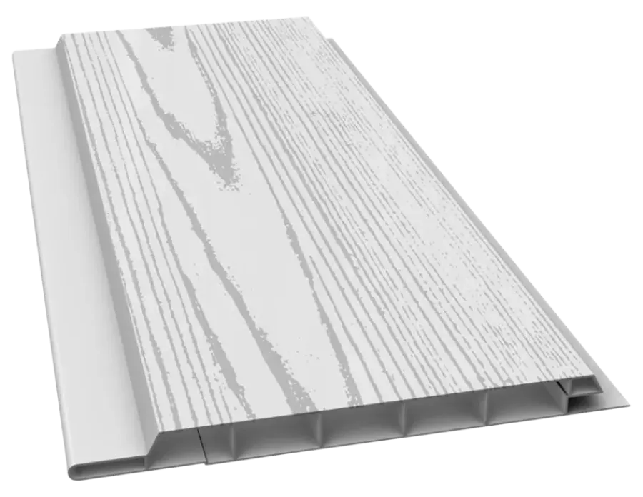 Wandpanelen|Wand- & Plafondplaten > Geen Schroot PVC wit essen 270x10 cm 2,7 m² 10 stuks