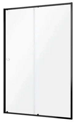 Schuifdeur voor nis Contour Zwart 120x200cm