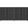 Schutting startpakket Royal grenen hout antraciet 3,8 m lang