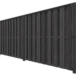 Schutting startpakket Royal grenen hout antraciet 3,8 m lang