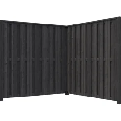 Schutting startpakket Royal grenen hout antraciet 3,8 m lang