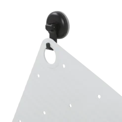 Sealskin antislip badmat Ribb 40x70 cm wit (inclusief zwarte haak)