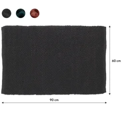 Sealskin badmat delhi 60x90cm donkergrijs