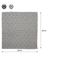 Sealskin badmat trellis 60x60cm grijs