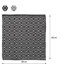 Sealskin badmat trellis 60x60cm zwart