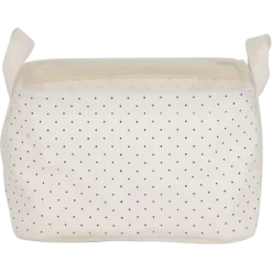 Sealskin Dots mandje ecru textiel