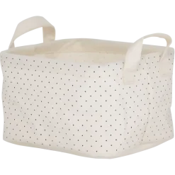 Sealskin Dots mandje ecru textiel