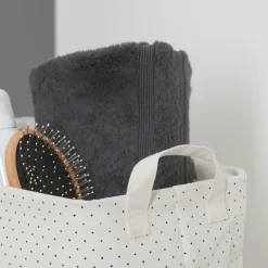 Sealskin Dots mandje ecru textiel