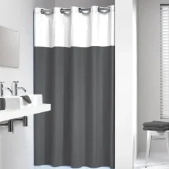 Sealskin Double douchegordijn grijs 180 x 200 cm