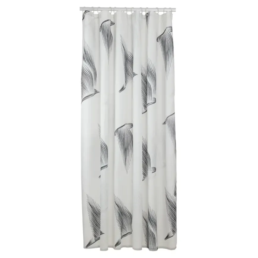 Sealskin douchegordijn birds 180x200cm zwart/wit