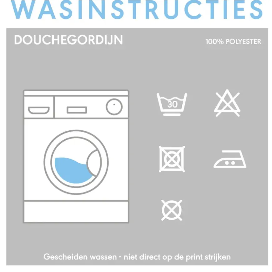 Sealskin douchegordijn birds 180x200cm zwart/wit