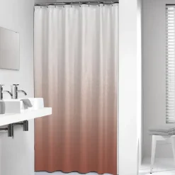 Sealskin douchegordijn blend 180x200cm donker roze/wit