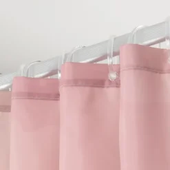 Sealskin douchegordijn earth 180x200cm donker roze/wit