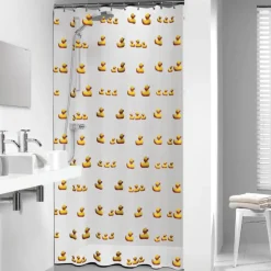 Sealskin Duckling douchegordijn geel 180 x 200 cm