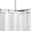 Sealskin Easy Roll douchegordijnstang mat aluminium 90x90 cm incl. haken en plafondsteun