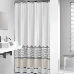 Sealskin Marrakech Douchegordijn Textiel 180x200 cm Zilver