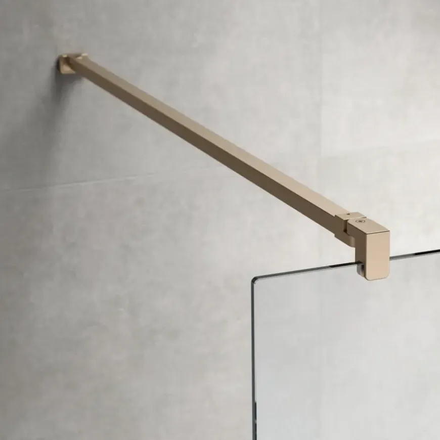 Sealskin Pure Inloopdouche type A3 90x200 cm - geborsteld goud