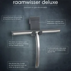 Sealskin raamwisser luxe met ophangbeugel chroom