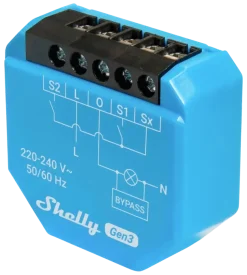 Draadloze Schakelaars|Schakelaars > SHELLY 1L Gen3 slimme schakelaar WiFi (2-draads)