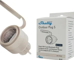 Stekkers|Schakelaars > SHELLY Outdoor Plug S Gen3 slimme stekker & energiemeter WiFi Bluetooth IP44