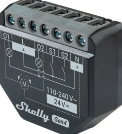 Meetapparatuur > SHELLY 2PM Gen4 slimme schakelaar & energiemeter WiFi (2-kanaals)