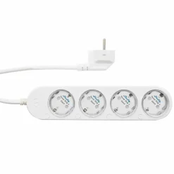 Stekkers|Schakelaars > SHELLY Power Strip 4 Gen4 slimme stekkerdoos & energiemeter WiFi Zigbee Matter wit (4-kanalen)