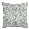 Sierkussen bloemen blauw - l45xb45xh10cm