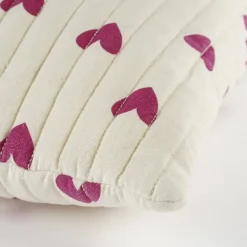 Sierkussen hart fuchsia - l45xb45xh10cm