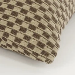Sierkussen ruit bruin - l45xb45xh10cm