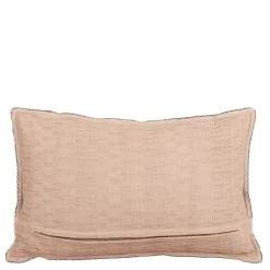 Sierkussen ruit licht roze - l55xb35xh10cm