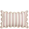 Sierkussen strepen licht roze - l55xb35xh10cm