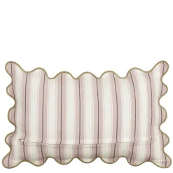 Sierkussen strepen licht roze - l55xb35xh10cm