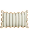 Sierkussen strepen taupe - l55xb35xh10cm