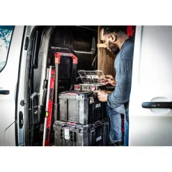 Gereedschapskisten & Opbergsystemen > SKIL Gereedschapswagen / gereedschapstrolley met 4-in-1 grote stapelbare gereedschapskoffer set