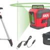 Kruislijnlasers|Waterpassen > SKIL kruislijnlaser / rotatielaser 360° groen 30m 1961DA Li-ion – incl. USB oplaadkabel en statief