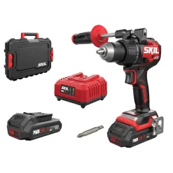 Accuboormachines|Boormachines > SKIL 20V accuboormachine brushless (120Nm)3080HC Incl. 2 accu's 2Ah + lader en koffer