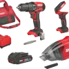Accuboormachines|Boormachines > SKIL 20V accuboormachine, LED-lamp & handstofzuiger incl. 2.0Ah accu+lader combinatieset