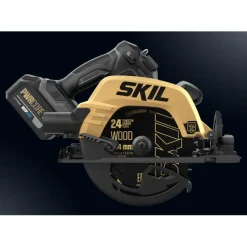 Accu Cirkelzaag|Zaagmachines & -tafels > SKIL 20V Cirkelzaag brushless 66mm 3575DB incl. geleiderails, accu 4.0Ah + snellader en opbergtas