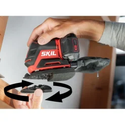 Accu Schuurmachine|Schuurmachines > SKIL 20V multischuurmachine 3720CB compact brushless incl. 24 schuurbladen en 3 schuurhulpstukken (zonder accu)