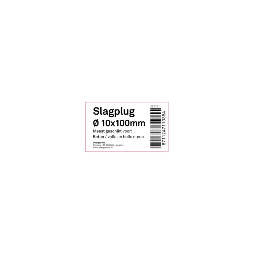 slagplug 10x100mm/ 7x105mm 1ST